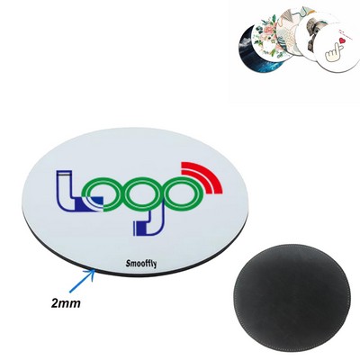 Full Color Imprint Rubber Round Mouse Pad